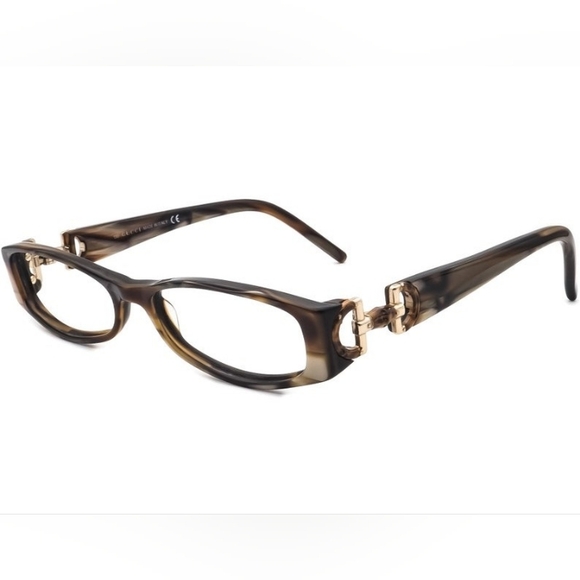 Gucci Women's Eyeglasses GG 3009 SVF Pearl Tortoise Oval Rectangle Frames - Picture 12 of 15